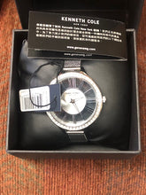 Load image into Gallery viewer, New Kenneth Cole New York Women's 'Transparency' 40mm Crystal Accent Mesh Band