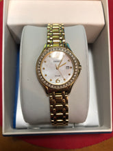 Load image into Gallery viewer, Pre-owned Seiko Women's Solar Gold-Tone Stainless Steel Bracelet Watch SUT314 free shipping