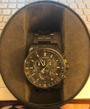 Load image into Gallery viewer, Pre-owned Citizen AT4127-52H Men's Perpetual Chrono A-T Eco-Drive Grey Dial Grey IP Steel