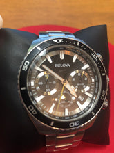 Load image into Gallery viewer, Pre-owned Bulova Men's 98B298 Quartz Rotating Bezel Chronograph Black Dial