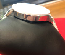 Load image into Gallery viewer, Pre-owned Citizen Eco-Drive Women's AT2200-04A Chronograph All White Leather Strap Watch