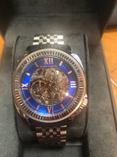 Load image into Gallery viewer, Pre-owned Vince Camuto Men's VC/1069BLSV Silver-Tone Exposed Automatic Bracelet Watch