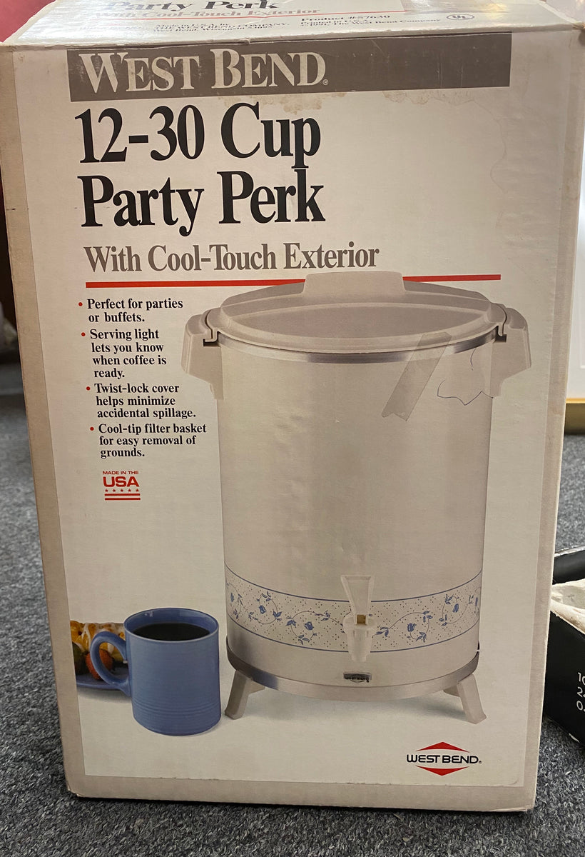 Pre Owned Vintage West Bend Party Perk 57630 Percolator Coffee Maker 1 –  Custom Framing Gallery