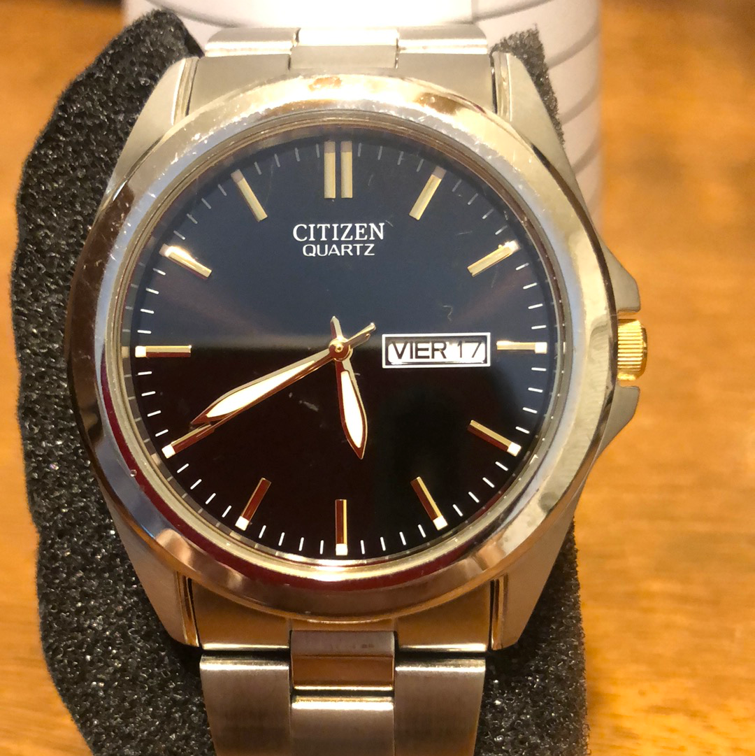 Citizen Men's Watch BF0584-56E Quartz Black Dial Day Date 2Tone