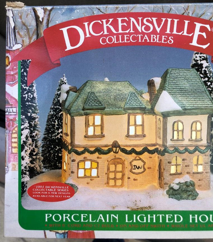 1991 Dickinsville Collectables Noma Porcelain Lighted House