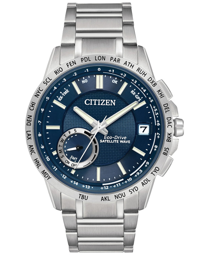 Citizen Men's 'Eco-Drive'CC3000-89L satellite wave Quartz Silver-Tone and Stainless Steel