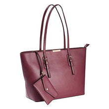 Load image into Gallery viewer, NEW Hilary Radley Leather Jane Tote in Bordeaux with 1 Removable Pouch AUTHENTIC 100%