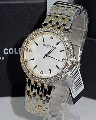 Kenneth Cole KC50018001 Women's Crystal Accented Two Tone Stainless Steel Watch