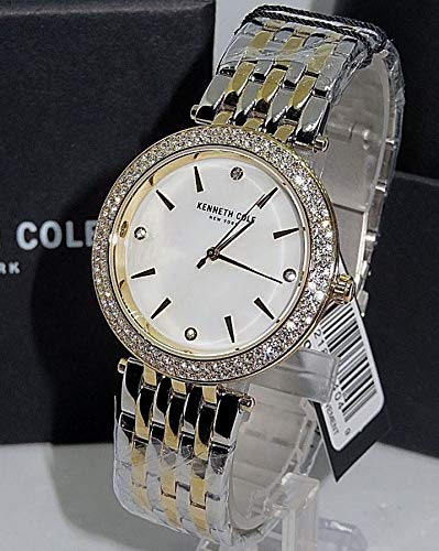 Kenneth Cole KC50018001 Women's Crystal Accented Two Tone Stainless Steel Watch