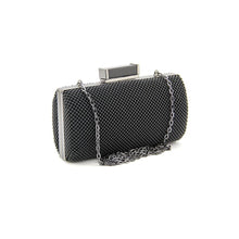 Load image into Gallery viewer, New Jessica McClintock Women’s Christiana Ball Mesh Minaudiere Handbag Black