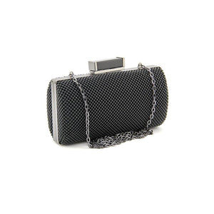 New Jessica McClintock Women’s Christiana Ball Mesh Minaudiere Handbag Black