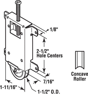 NEW 8 Contractors Wardrobe roller assembly for closet doors 8 pecs