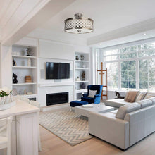 Load image into Gallery viewer, Feit 15.4” Round Adjustable Flush/Semiflush Mount LED Ceiling Fixture