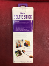Load image into Gallery viewer, New open box purple World Selfie Stick SmartPhone Self-portrait Extendable Monopod Button Shutter