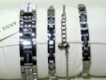 Load image into Gallery viewer, NEW Anne Klein New York 12/2299SVST Stainless Steel Ceramic Watch &amp; Bangle Set