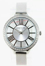 Load image into Gallery viewer, New Kenneth Cole New York Women&#39;s &#39;Transparency&#39; 40mm Crystal Accent Mesh Band