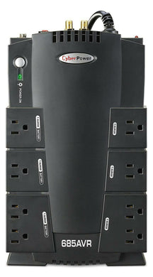 CyberPower CP685AVRG AVR UPS System, 685VA/390W, 8 Outlets, Compact