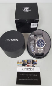 Citizen Eco-Drive BM7080-54L Men's 42mm Blue Dial Titanium Watch