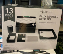 Load image into Gallery viewer, NEW FAUX LEATHER DESK SET SeeJanework 13 Piece Set