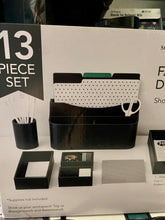 Load image into Gallery viewer, NEW FAUX LEATHER DESK SET SeeJanework 13 Piece Set
