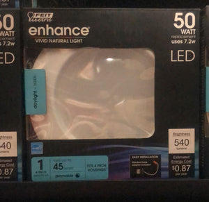 NEW FEIT ELECTRIC ENHANCE VIVID NATURAL LIGHT 50 WATT LED 540 LUMENS 10 Pack