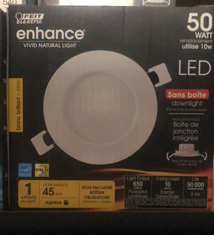 NEW FEIT ELECTRIC LIGHT 50 WATT LED Downlight 650 Lumens