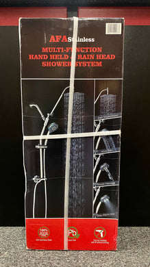 AFA Stainless Multi Function Hand And Rain Head Shower System New