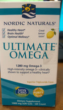 Load image into Gallery viewer, NEW Nordic Naturals Ultimate Omega 1280mg Omega-3 Sealed Bottle 60 Soft Gels