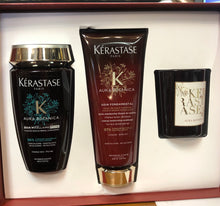Load image into Gallery viewer, NEW Kerastase Aura Botanica Hair Treatment Set. Shampoo, Conditioner and candle