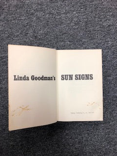 LINDA GOODMAN'S SUN SIGNS 1968 TAPLINGER TRUE FIRST EDITION HCDJ Astrology