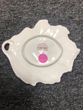 Load image into Gallery viewer, Vietri Purple Italian Ceramic Hand Painted Leaf Bowl Made in Italy