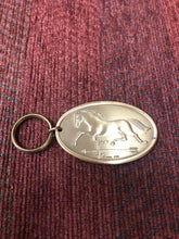 Load image into Gallery viewer, Pre- owned NIB Vintage 1983 Brass Key Ring "A Father guides With Love"