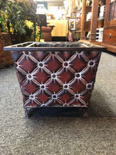 Load image into Gallery viewer, Galvanized Metal square bucket for decorative purpose only pre-owned