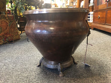 Load image into Gallery viewer, 12&quot; diameter H 11&quot; Galvanized Metal brown antique planting bucket pre-owned