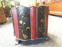 Load image into Gallery viewer, Galvanized Metal Oval shape PAINTED BUCKET  pre-owned