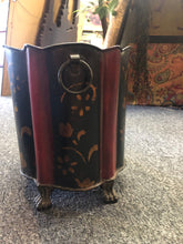 Load image into Gallery viewer, Galvanized Metal Oval shape PAINTED BUCKET  pre-owned