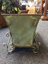 Load image into Gallery viewer, 15&quot;x 9 Galvanized Metal RECTANGLE PAINTED BUCKET flower pre-owned