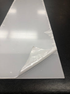 Plexiglass Sheet 1/8" (3 mm) Thick clear Acrylic 6"x 12" =1 piece