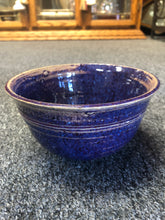 Load image into Gallery viewer, marbleized blue and purple beige bowl hand made new