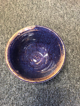 Load image into Gallery viewer, marbleized blue and purple beige bowl hand made new