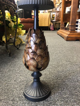 Load image into Gallery viewer, Metal brass Tall pillar candle.