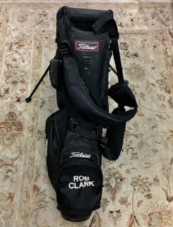 Titleist Stadry Golf Stand Bag - Black & Red With Rain Cover