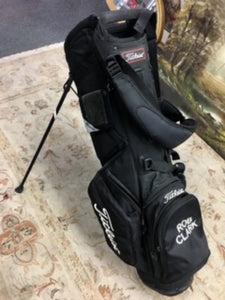 Titleist Stadry Golf Stand Bag - Black & Red With Rain Cover