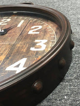 Load image into Gallery viewer, Midwest CBK Round Rusted Loop Wall Clock 135095 New