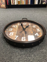 Load image into Gallery viewer, Midwest CBK Round Rusted Loop Wall Clock 135095 New