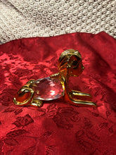 Load image into Gallery viewer, King Tut Statue with heavy Gold plated and the middle is Crystal