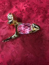 Load image into Gallery viewer, King Tut Statue with heavy Gold plated and the middle is Crystal