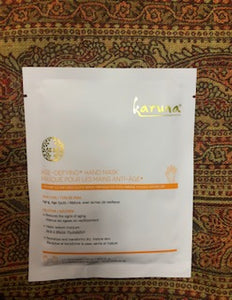 A set of two KARUNA Hydrating Hand and Soften Dry Feet Masks