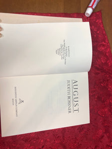 August by Judith Rossner (1983, Hardcover)
