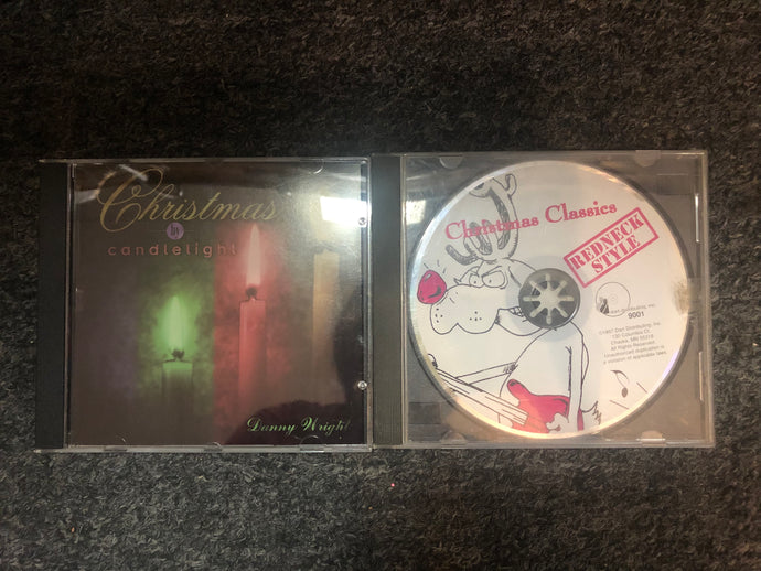Christmas By Candlelight    and   Christmas Classics Redneck Style 2 CDs Pre-owned
